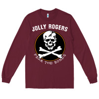 Burgundy fear the bones Long Sleeve Tee - artisFamous