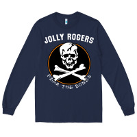 Navy fear the bones Long Sleeve Tee - artisFamous