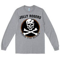 Heather Grey fear the bones Long Sleeve Tee - artisFamous