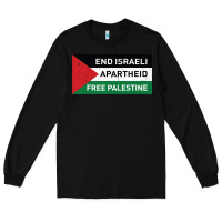 Black end is.rae.li apartheid free pales  flag  t shirt Long Sleeve Tee - artisFamous