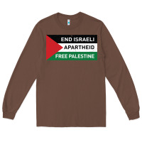 Chestnut end is.rae.li apartheid free pales  flag  t shirt Long Sleeve Tee - artisFamous