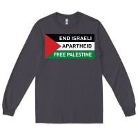Smoke end is.rae.li apartheid free pales  flag  t shirt Long Sleeve Tee - artisFamous