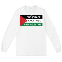 White end is.rae.li apartheid free pales  flag  t shirt Long Sleeve Tee - artisFamous