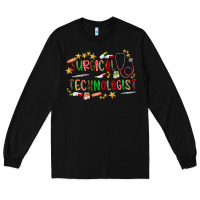Black Surgical Technologist Long Sleeve Tee - CowhideDigitalArt