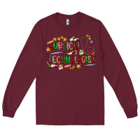 Burgundy Surgical Technologist Long Sleeve Tee - CowhideDigitalArt
