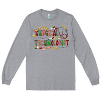 Heather Grey Surgical Technologist Long Sleeve Tee - CowhideDigitalArt