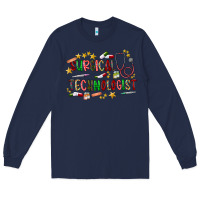 Navy Surgical Technologist Long Sleeve Tee - CowhideDigitalArt