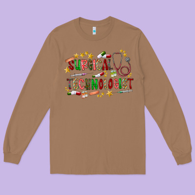 Surgical Technologist Long Sleeve Tee Designed By Cowhidedigitalart