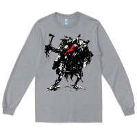 Heather Grey hunt  showdown Long Sleeve Tee - artisFamous