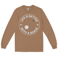 Toasted Coconut Banjo Bluegrass Music Traditional Musician Funny Gift Long Sleeve Tee - artisFamous