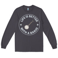 Smoke Banjo Bluegrass Music Traditional Musician Funny Gift Long Sleeve Tee - artisFamous