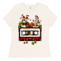 Bone christmas cassette Ladies Tee - FaDigitalArtStudio
