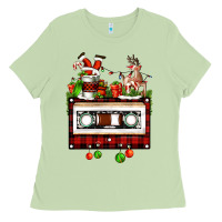 Matcha christmas cassette Ladies Tee - FaDigitalArtStudio