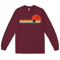 Burgundy Banjo Bluegrass Music Traditional Musician vintage retro Long Sleeve Tee - artisFamous
