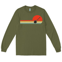 Army Green Banjo Bluegrass Music Traditional Musician vintage retro Long Sleeve Tee - artisFamous