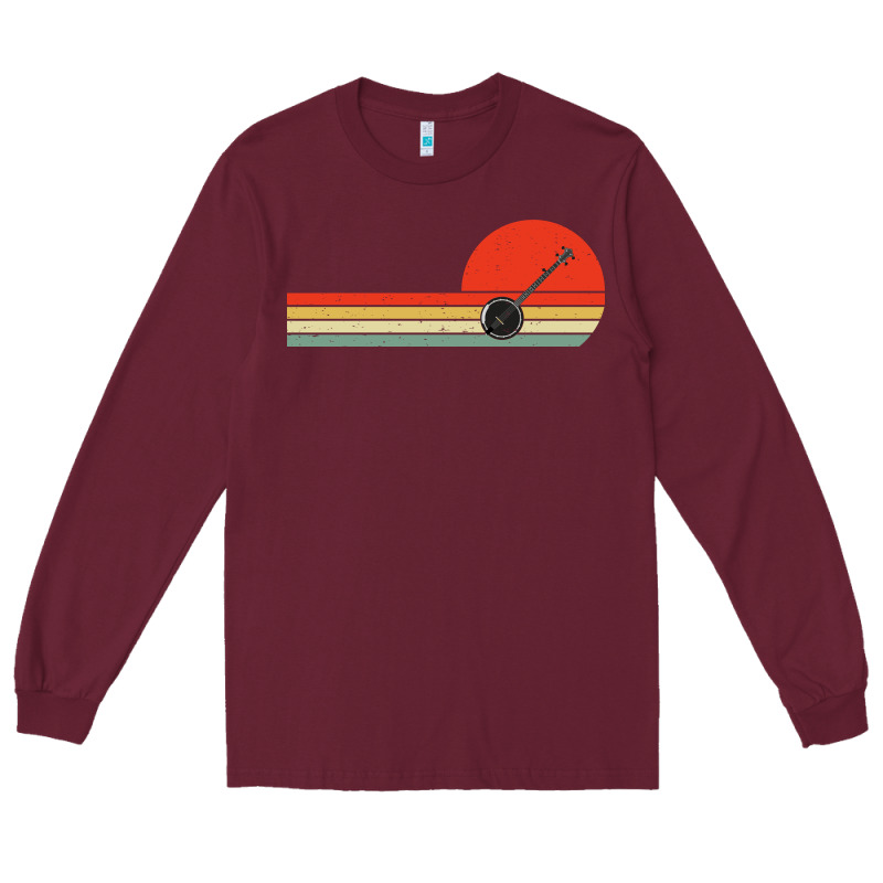 Banjo Bluegrass Music Traditional Musician Vintage Retro Long Sleeve Tee by artisFamous | Teevron