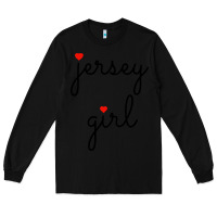 Black new jersey girl on the shore Long Sleeve Tee - artisFamous