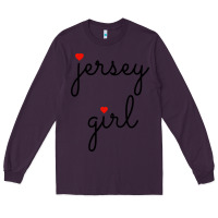 Plum new jersey girl on the shore Long Sleeve Tee - artisFamous