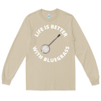 Mushroom Banjo Bluegrass Music Traditional Musician Funny Gift Long Sleeve Tee - artisFamous
