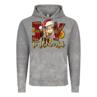 Cloud Rock joy to the world christmas cow Vintage Hoodie - LillyAllenDesigns
