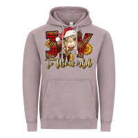 Vintage Zinc joy to the world christmas cow Vintage Hoodie - LillyAllenDesigns