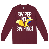 Burgundy swiper no swiping Long Sleeve Tee - artisFamous