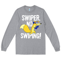 Heather Grey swiper no swiping Long Sleeve Tee - artisFamous