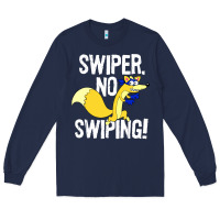 Navy swiper no swiping Long Sleeve Tee - artisFamous