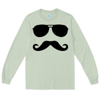 Matcha moustache and sunglasses Long Sleeve Tee - artisFamous