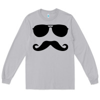Moon Dust moustache and sunglasses Long Sleeve Tee - artisFamous