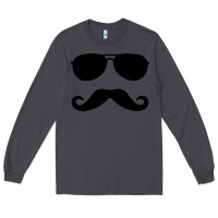 Smoke moustache and sunglasses Long Sleeve Tee - artisFamous