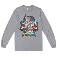 Heather Grey Splash Mountain Long Sleeve Tee - artisFamous
