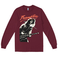 Burgundy Peter Frampton Long Sleeve Tee - artisFamous