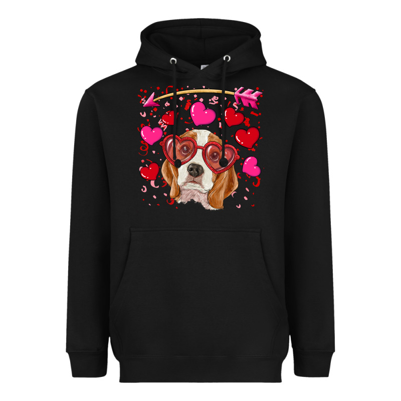 Valentines Day  Beagle Heavyweight Hoodie by RanaPortraitStore | Teevron