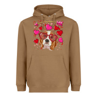 Toasted Coconut Valentines day  beagle Heavyweight Hoodie - RanaPortraitStore