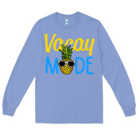 Colony Blue vacay mode shirt pineapple Long Sleeve Tee - artisFamous