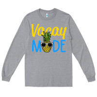 Heather Grey vacay mode shirt pineapple Long Sleeve Tee - artisFamous