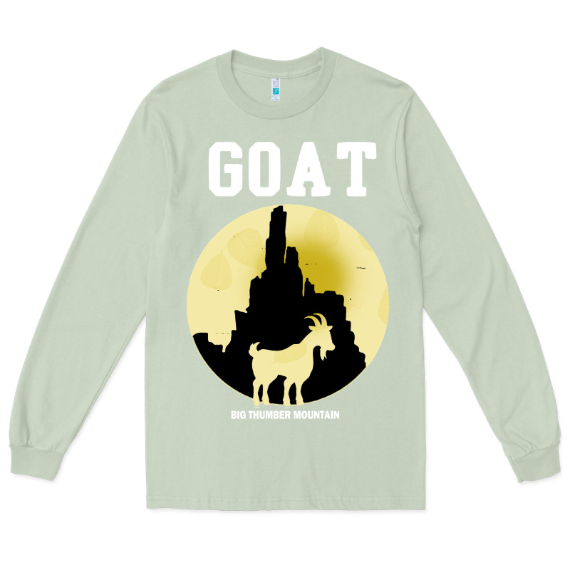 Big Thunder Mountain Goat Long Sleeve Tee by artisFamous | Teevron