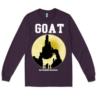 Plum big thunder mountain goat Long Sleeve Tee - artisFamous