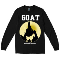 Black big thunder mountain goat Long Sleeve Tee - artisFamous