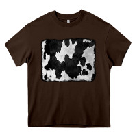 Chocolate Brown Cowhide Heavy Core Tee - CowCowDesign