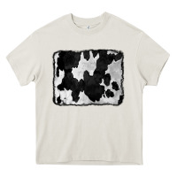 Cream Cowhide Heavy Core Tee - CowCowDesign