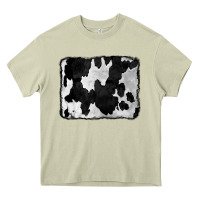 Mossy Cowhide Heavy Core Tee - CowCowDesign