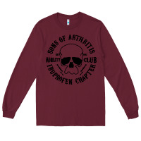 Burgundy sons of arthritis funny Long Sleeve Tee - artisFamous