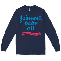 Navy johnson's baby oil Long Sleeve Tee - artisFamous