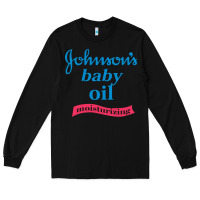 Black johnson's baby oil Long Sleeve Tee - artisFamous