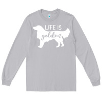 Moon Dust golden retriever - life is golden white Long Sleeve Tee - artisFamous