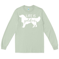 Matcha golden retriever - life is golden white Long Sleeve Tee - artisFamous