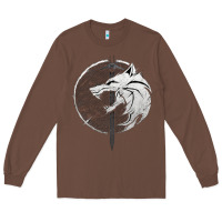 Chestnut Witcher Wolf Long Sleeve Tee - artisFamous