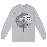 Moon Dust Witcher Wolf Long Sleeve Tee - artisFamous